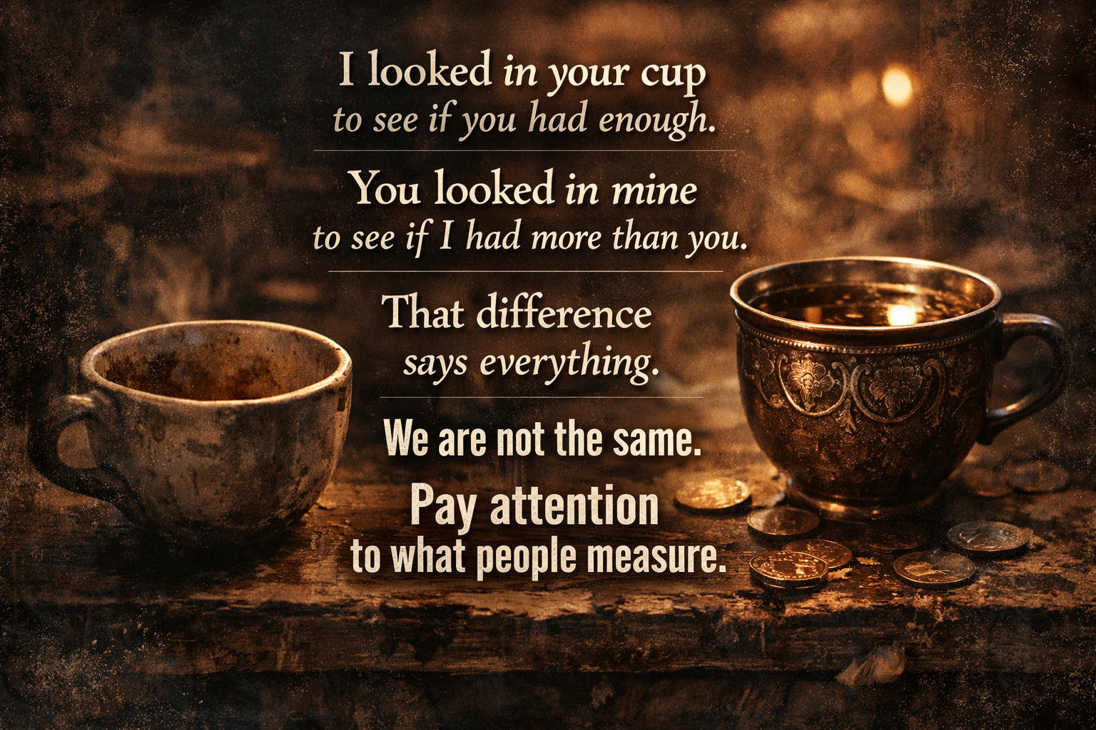 Pay Attention to What People Measure